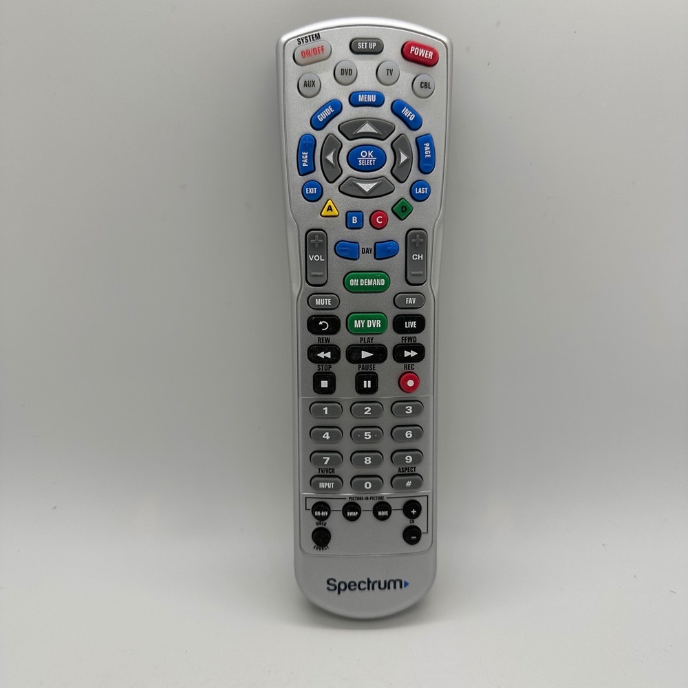 Spectrum‎ Universal Remote Control for TV Cable Box DVR On Demand DVD Aux